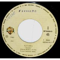 Single 45 Fleetwood Mac - Gypsy + Cool Water 1982 Warner Bro segunda mano  Perú 