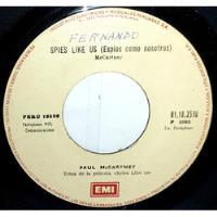 Single 45 Paul Mc Cartney - Spies Like Us + My Carnival 1985 segunda mano  Perú 