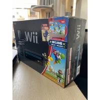 Nintendo Wii Black Bundle With New Super Mario Bros. Wii segunda mano  Perú 