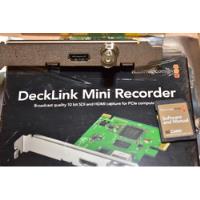 Capturadora Sdi Hdmi Blackmagic Decklink Mini Recorder segunda mano  Perú 