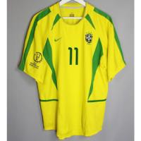 Camiseta Retro Ronaldinho Seleccion Brasil Mundial 2002 segunda mano  Perú 