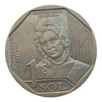 Moneda De 1 Sol - Brigida Silva De Ochoa - Perú 2020 segunda mano  Perú 