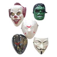 Set De Cinco Máscaras Halloween Usadas En Buen Estado , usado segunda mano  Perú 