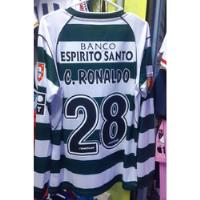 Camiseta Retro Ronaldo Club Sporting Lisboa  2001 -2002  segunda mano  Perú 