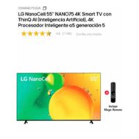 Tv LG De 55 Nano75 segunda mano  Perú 