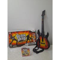 Guitar Hero World Tour Set Completo Guitarra Juego Wii Pc, usado segunda mano  Perú 