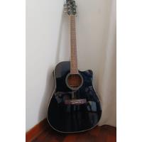 Guitarra Acústica Ibanez Pf15ece Black, usado segunda mano  Perú 