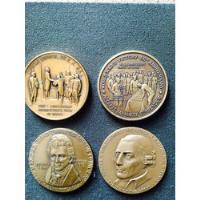 Medallas Antiguas De Usa En Bronce Trabajo Fino Buen Acabado, usado segunda mano  Perú 