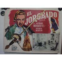 Afiche El Jorobado Enrique De Lagardere Jorge Negrete 1943 segunda mano  Perú 