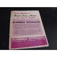 Burun Danga: Antiguo Brochure Academia Preuniversi B1-b4 Bhh segunda mano  Perú 