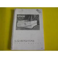 Usado, Mercurio Peruano: Manual Impresora Epson Lq870-1170 L108 segunda mano  Perú 