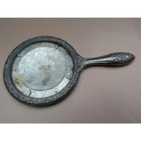 Meonli: Antiguo Soporte Espejo Circular Metal 470gramos segunda mano  Perú 
