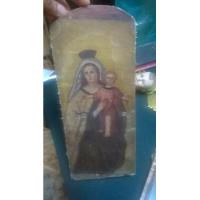 Preciosa Pintura Al Óleo De La Virgen Del Carmen Maria segunda mano  Perú 