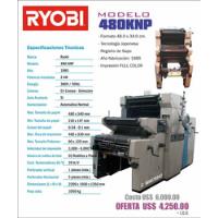 Offset Rioby 480knp Imprime Y Numera. Maquina Imprenta segunda mano  Comas