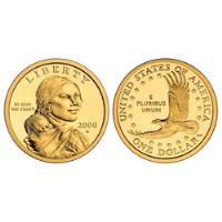 Original Golden Dolar, Moneda Conocida Dolar D Oro Sacagawea, usado segunda mano  Perú 